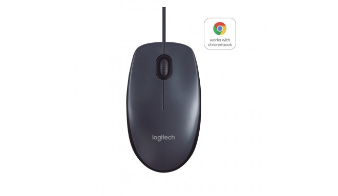 LOGITECH B100 optical Mouse black USB for Business OEM
