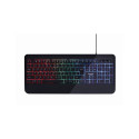 Gembird KB-UML-03 Slim multimedia keyboard with RGB backlight black US layout