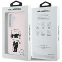Case Karl Lagerfeld silikoon graffiti Ikonik trükitud logoga MagSafe jaoks Samsung Galaxy S25 roosa