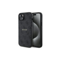 Guess GUHMP14SG4GFRK iPhone 14 / 15 / 13 6.1" must kõvakaaneline 4G Collection nahast metallist logo