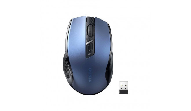 Ugreen MU006 kaasaskantav juhtmevaba hiir, 2.4GHz (sinine)