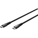 Goobay USB-C supersoft tekstiilkaabel metallist pistikutega | 73954