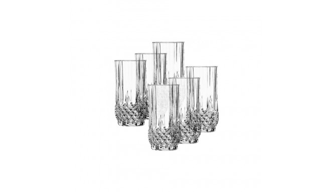 Crystal glasses LONGCHAMP, tall, 360 ml, 6 pcs.