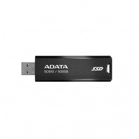 ADATA pendrive väline SSD-ketas SC610 500G USB3.2A Gen2 must