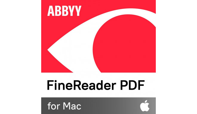 ABBYY FineReader PDF for Mac, ühe kasutaja litsents (ESD), tellimus 1 aasta