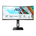 AOC CU34P2A 34inch 3440x1440 VA Curved H/A 150MM 100hz FreeSync Premium ULTRAWIDE USB HUB SPEAKERS D