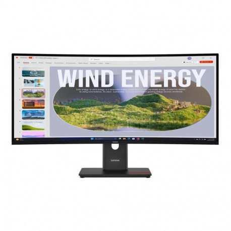 LENOVO ThinkVision T34WD-40 34inch 3440x1440 Curved VA 120Hz USB-C docking 96W Mirror power button E