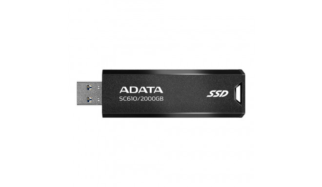 ADATA SC610 väline SSD 2TB USB 3.2 Gen2 must punane