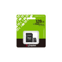 Kingston Technology 128GB microSDXC Canvas Select Plus Gen3 150MB/s A1 kaart + adapter