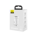 Baseus Grain Pro Car Charger 2x USB 4.8A (white)