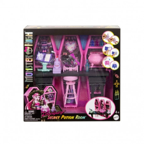 Zestaw akcesoriĂłw monster high sekretny pokĂłj eliksirĂłw draculaury