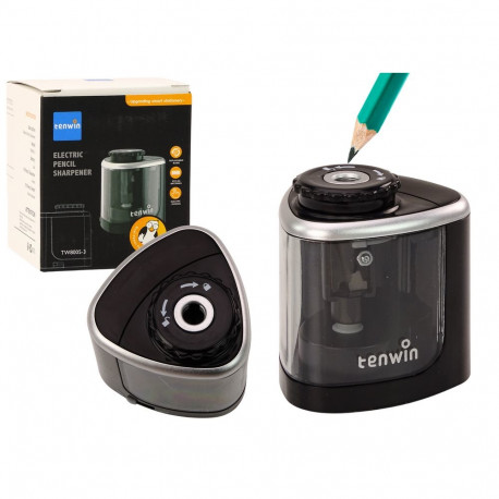 Elektryczna Strugaczka Czarna Temperówka Do Kredek I Ołówków 6-8 mm