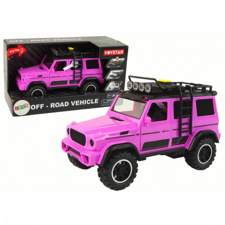 Auto terenowe 1:14 hõõrdeajamiga roosa