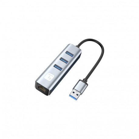 Techly IDATA USB-ETGIGA3AA laptop dock/port replicator Wired USB 3.2 Gen 1 (3.1 Gen 1) Type-A Black,