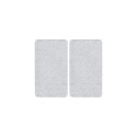 WENKO Transparent kitchen cutting board Rectangular Plastic, Tempered glass, Thermoplastic elastomer