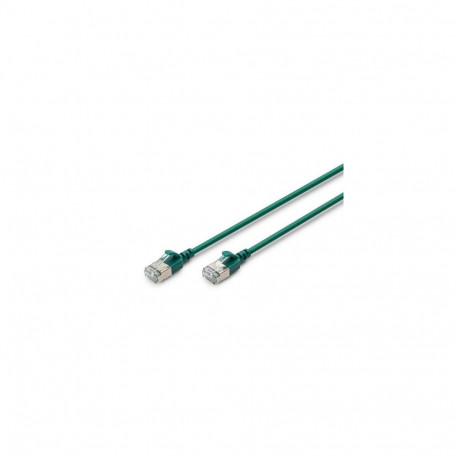 Digitus CAT 6A F-FTP Slim patch cord, 0.5m, green