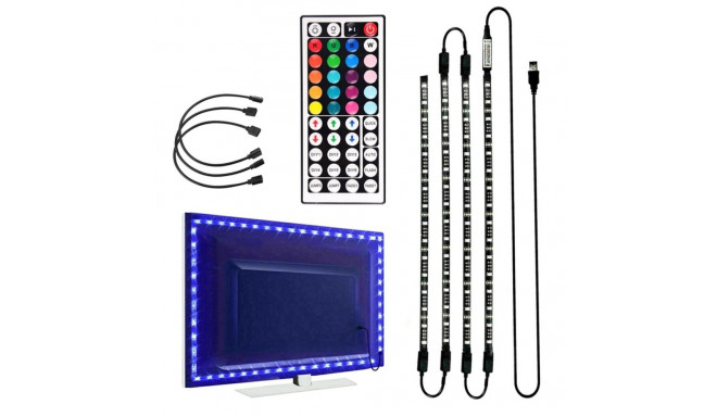 ZD4D PODŚWIETLENIE TV LED RGB 4x50CM