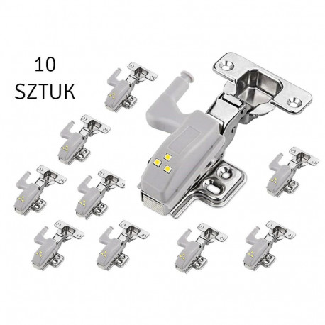 ZD23F LAMPKA LED NA ZAWIAS SZAFKI 10SZT.