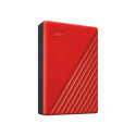 WD My Passport 4 TB, hard disk (red, Micro USB 3.2 B gene 1)