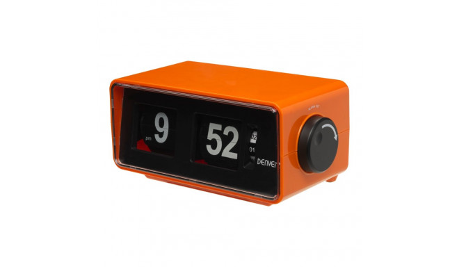 Denver CR-425 retro clock radio orange