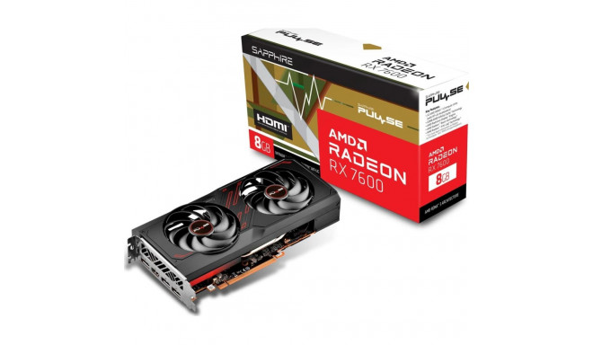 Sapphire Pulse Radeon RX 7600 Gaming OC 8GB GDDR6 graafikakaart (11324-01-20G)