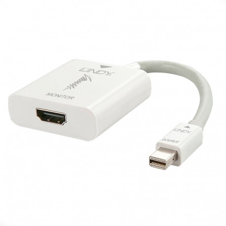 Üleminek Mini DisplayPort (M) - HDMI (F), 4K@60Hz Active 0.15m (Thunderbolt), valge