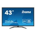 IIYAMA X4373UHSU-B1 43-tolline UW VA 3840x2160 UHD 400cd/m2 3ms HDR400 2xHDMI DP USB-HUB PBP PIP kau