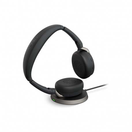 JABRA Evolve2 65 Flex MS stereo on-ear Bluetooth juhtmevabad aktiivse mürasummutusega USB-A must koo