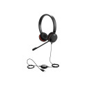 JABRA Evolve 20SE MS stereo eriväljaanne on-ear juhtmega USB sertifitseeritud Skype for Business jao