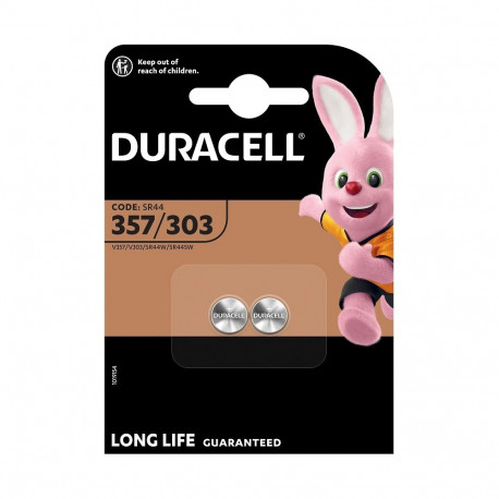 Battery - Duracell 357 303 SR44 Silver Oxide 1.5V 2-Pack