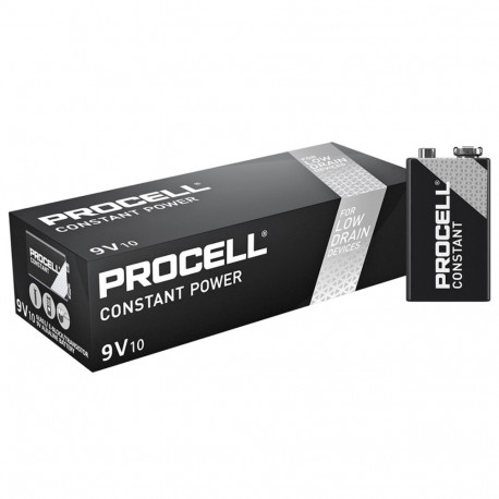 Battery - Procell Constant Power 9V 6LR61 Alkaline 10 Pcs