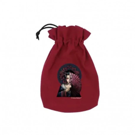 Gaming Accessory - Anne Stokes Geisha Skull Dice Bag Cotton 16.5x12.3 cm