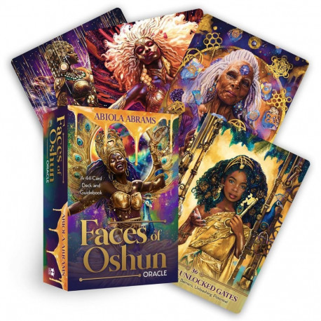 Oracle Cards - Faces of Oshun Orakulo 44 Cards Guidebook 13.5 x 9.7 x 3.5 cm