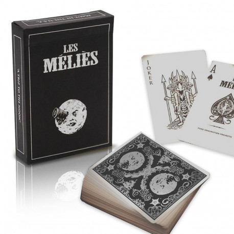 Playing Cards - Les Melies Silver Limited Edition 54 Cards 63.5x88.9mm USA
