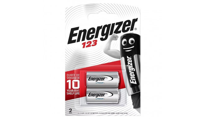 Battery - Energizer CR123 Lithium 3V 1500mAh 10-Year Shelf Life