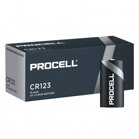 Battery - Duracell Procell CR123 3V Lithium 10 Pack