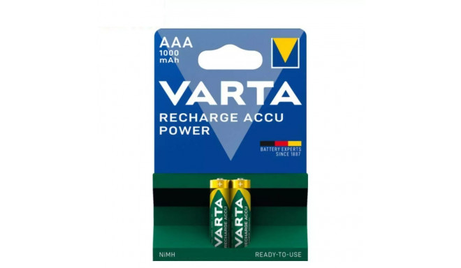 Rechargeable Battery - Varta AAA R2U 1000mAh 1.2V 2 Pack