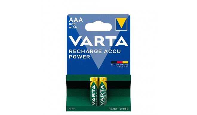 Rechargeable Battery - Varta AAA R2U 800mAh NiMH 1.2V 2 Pack