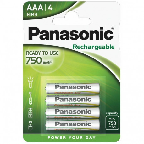 Rechargeable Battery - PANASONIC P03P 750 mAh AAA 1.2V 4 pcs