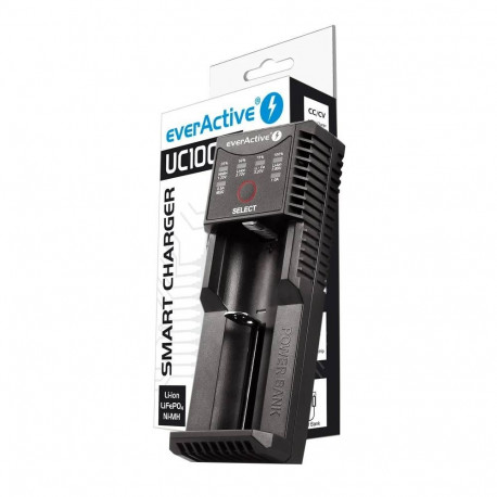 Battery Charger - EverActive UC100C USB-C 5V 1000mA for Li-ion Ni-MH