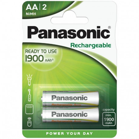 Battery - Panasonic AA 1900mAh Rechargeable 1.2V 2 Pack