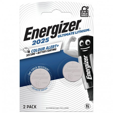 Battery - Energizer CR2025 3V Lithium Battery, 2 Pack