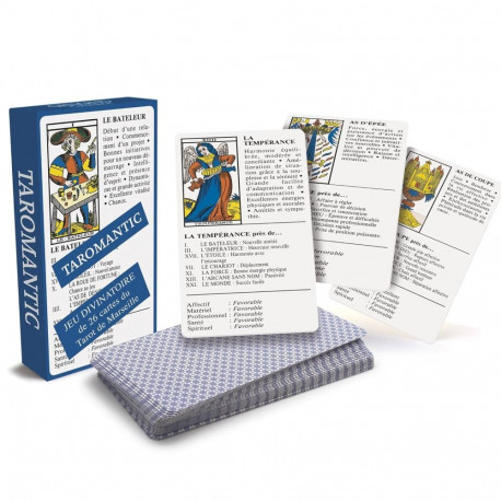 Tarot Cards - Taromantic Deck 78 Cards French 7 x 12.5 cm