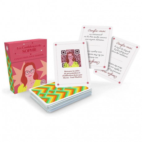 Card Game - Les Confidences De Sophie Kortos 55 Cards 104 Questions Compact