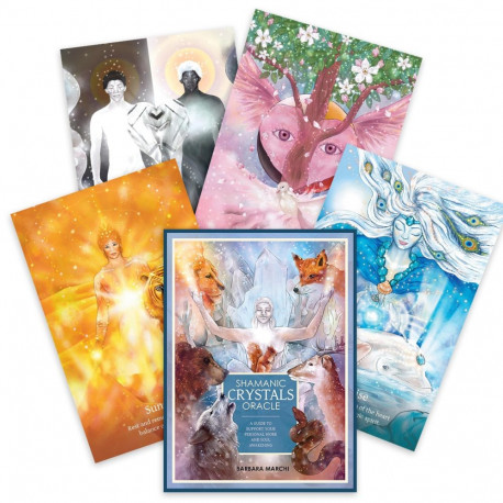 Oracle Cards - Shamanic Crystals Oracle 45 Cards 160-Page Guide 12.5x17 cm
