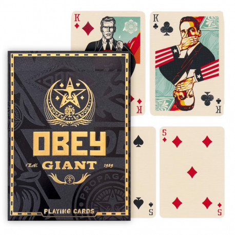Playing Cards - OBEY Golden Edition Theory11 56 Poker Cards with Jokers