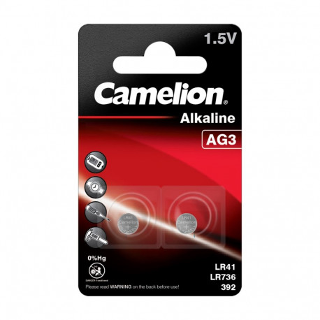Battery - Camelion G3 LR736 LR41 1.5V Alkaline 2 pcs