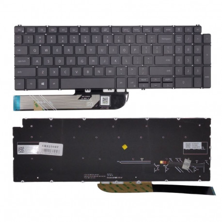 Keyboard - DELL Inspiron 5584 5590 5593 5594 5598 Backlit US Layout Black/Gray