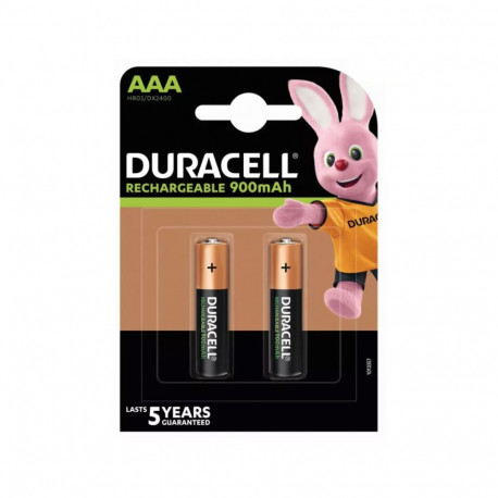 Battery - Duracell HR03 AAA 900mAh Rechargeable 2pcs