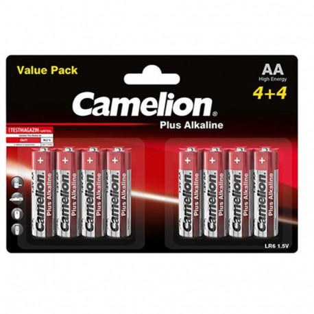 Battery - Camelion LR6 AA Plus 1.5V Alkaline Batteries 8 pcs